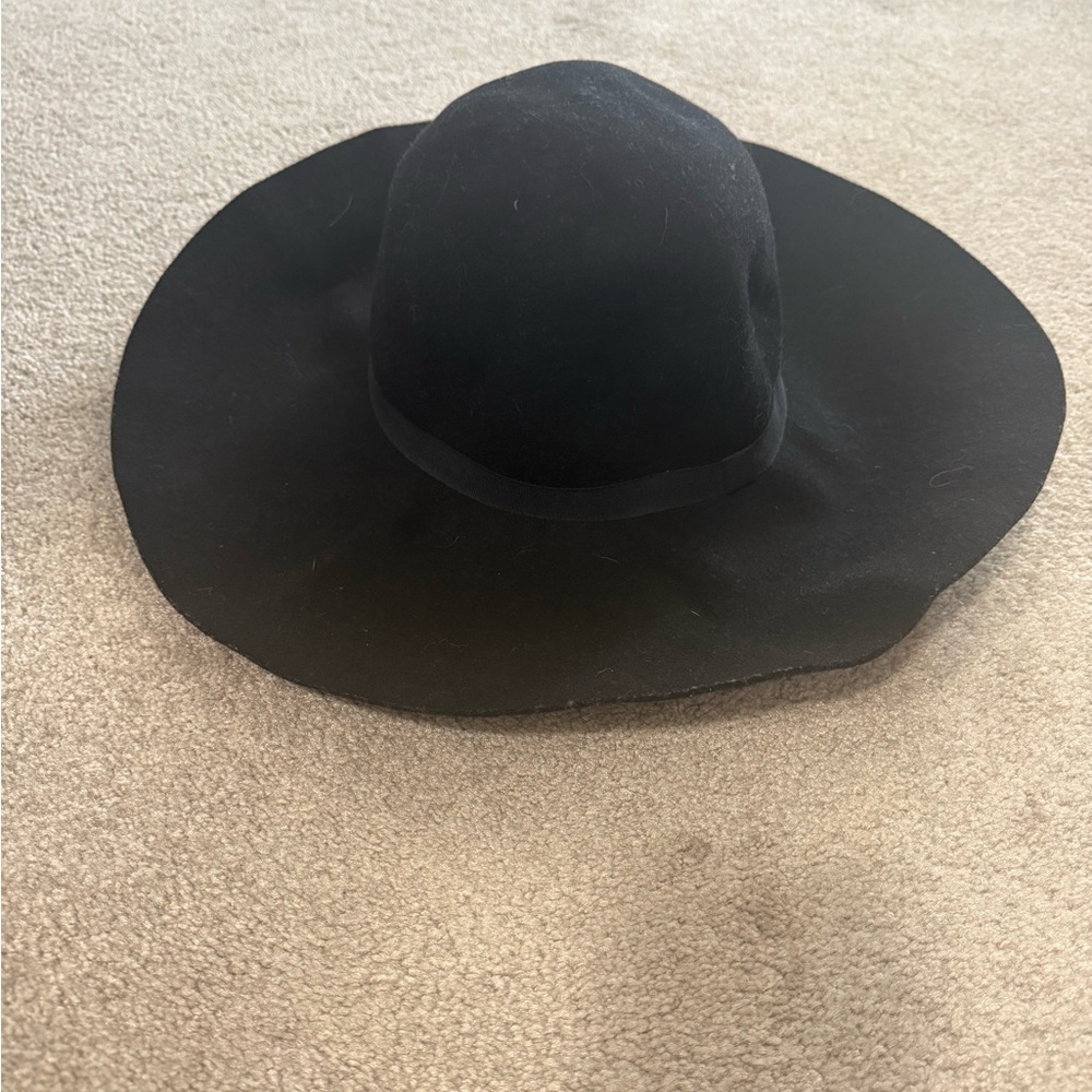 H&M Classic Black Wide-Brim Hat